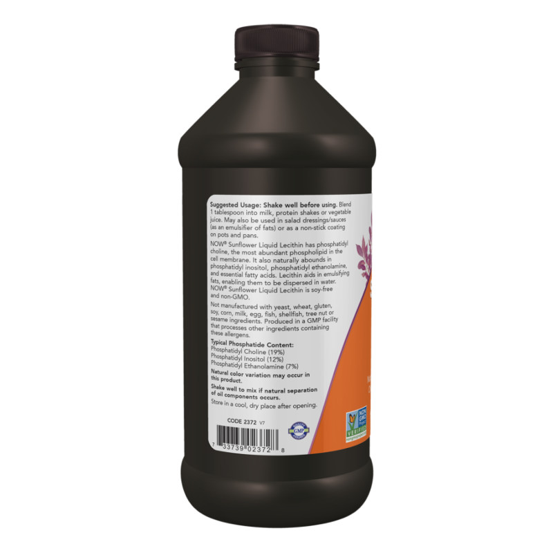 Sunflower Liquid Lecithin - 16 fl oz (Пошкоджена етикетка)