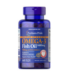 Triple Strength Omega-3 Fish Oil 1400mg - 60 softgels