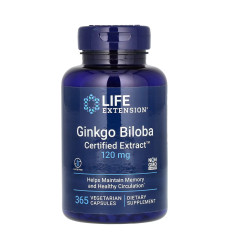 Ginkgo Biloba Certified Extract™ 120mg - 365 vcaps