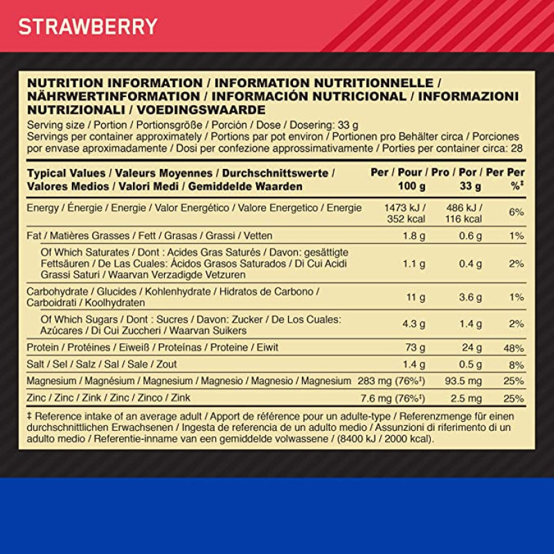 Casein - 924g Strawberry