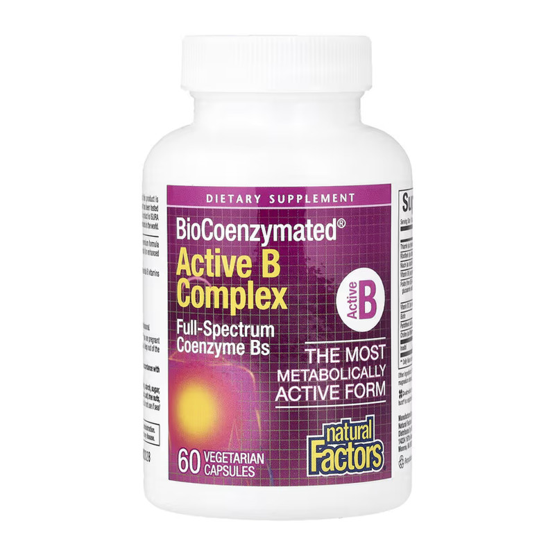 BioCoenzymated Active B Complex - 60 caps (Пошкоджена банка)