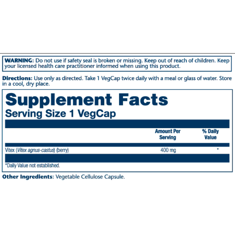 Vitex Berry Extract 400mg - 100 vcaps (Пошкоджена етикетка)