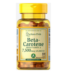 Beta-Carotene 25000 IU - 100 Softgels