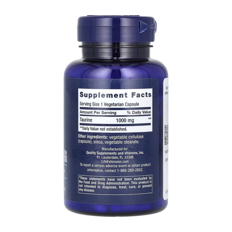 Taurine 1000mg - 90 vcaps (До 07.26)