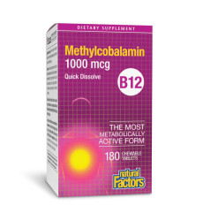 B12 Methylcobalamin 1000 mcg - 180 tabs (Пошкоджена банка)