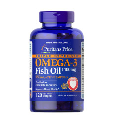 Triple Strength Omega-3 Fish Oil 1400 mg (950 mg Active Omega-3) - 120 softgels
