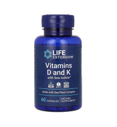 Vitamins D and K with Sea-Iodine™ - 60 caps (Пошкоджена банка)