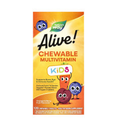 Alive! Children's Chewable Multivitamin - 120 tabs Orange and Berry (Пошкоджена банка)