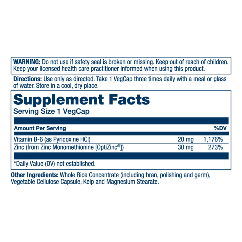 Opti Zinc 30mg - 60 vcaps