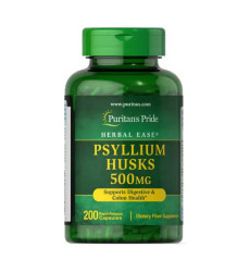 Psyllium Husks 500mg - 200 caps