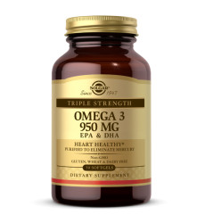 Triple Strength Omega-3 950 mg - 50 softgels (Пошкоджена етикетка)
