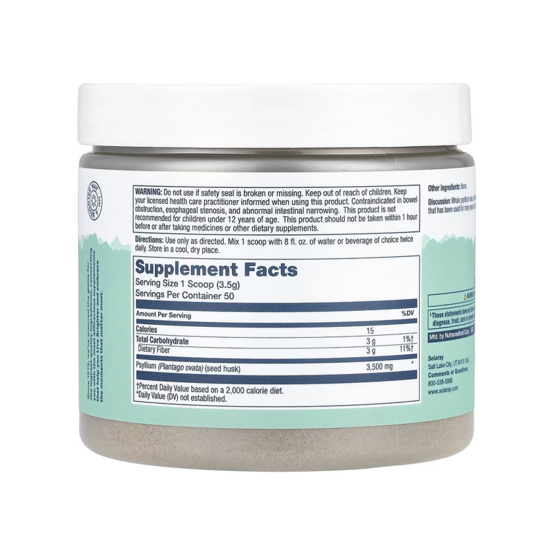 Psyllium Husk Fiber Powder - 175g Unflavored