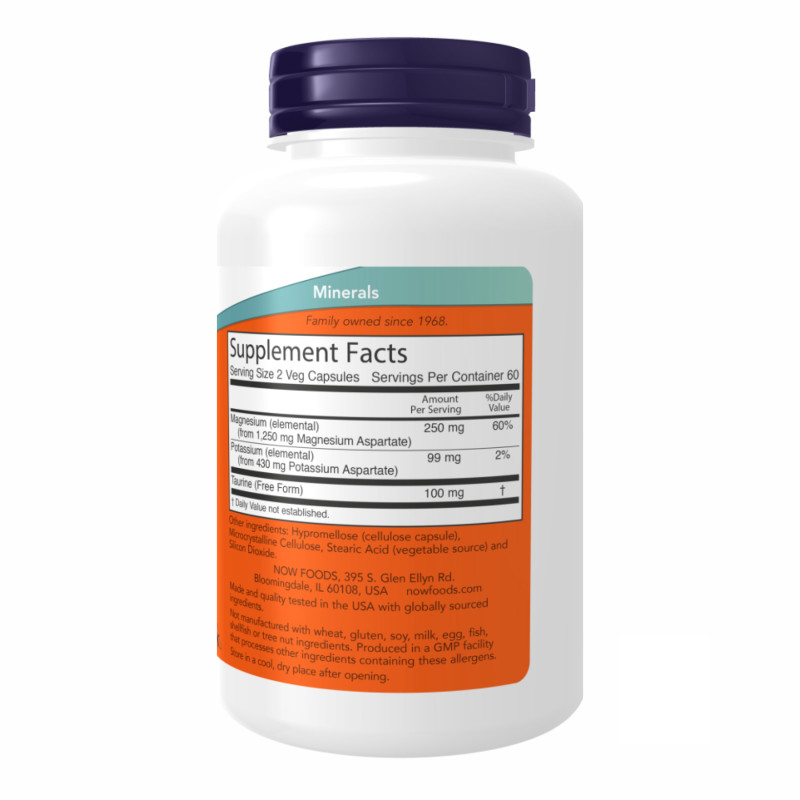 Magnesium & Potassium Aspartate - 120 vcaps
