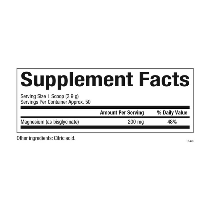 Magnesium Bisglycinate 200mg - 120g Pure