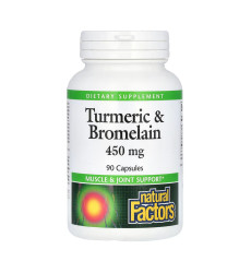 Turmeric & Bromelain 450mg - 90 caps