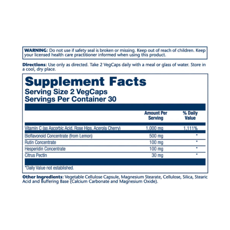 Super Bio Vitamin C 1000mg - 100 vcaps