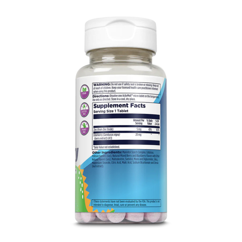 Zinc Elderberry 5mg - 90 tabs Berry