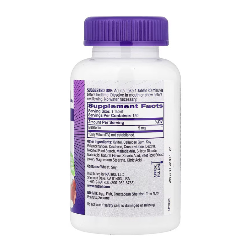 Melatonin 5mg - 150 tabs