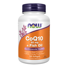 CoQ10 60mg + Fish Oil - 120 sgels (Пошкоджена банка)