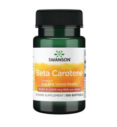 Beta-Carotene 10,000 IU (3000 mcg RAE) - 100 Sgels