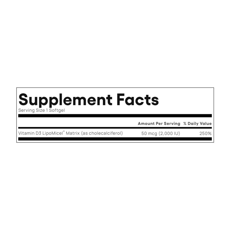 Vitamin D3 LipoMicel Matrix - 90 softgels