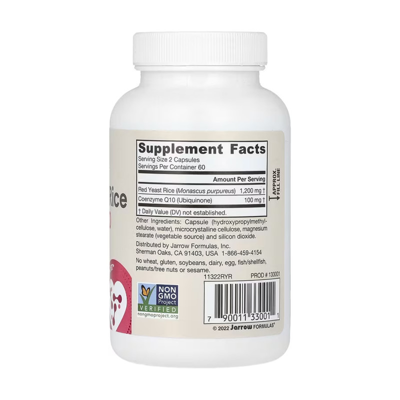 Red Yeast Rice + Co-Q10 600mg - 120 vcaps (Затерта дата)