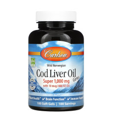 Cod Liver Oil Super 1000mg - 100 softgels