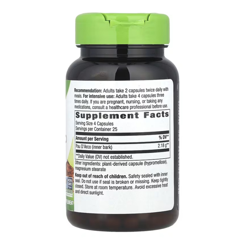 Pau D'Arco Inner Bark - 100 vcaps
