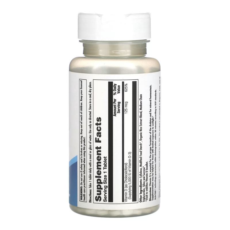 D3 125mcg - 60 tabs (Пошкоджена банка)