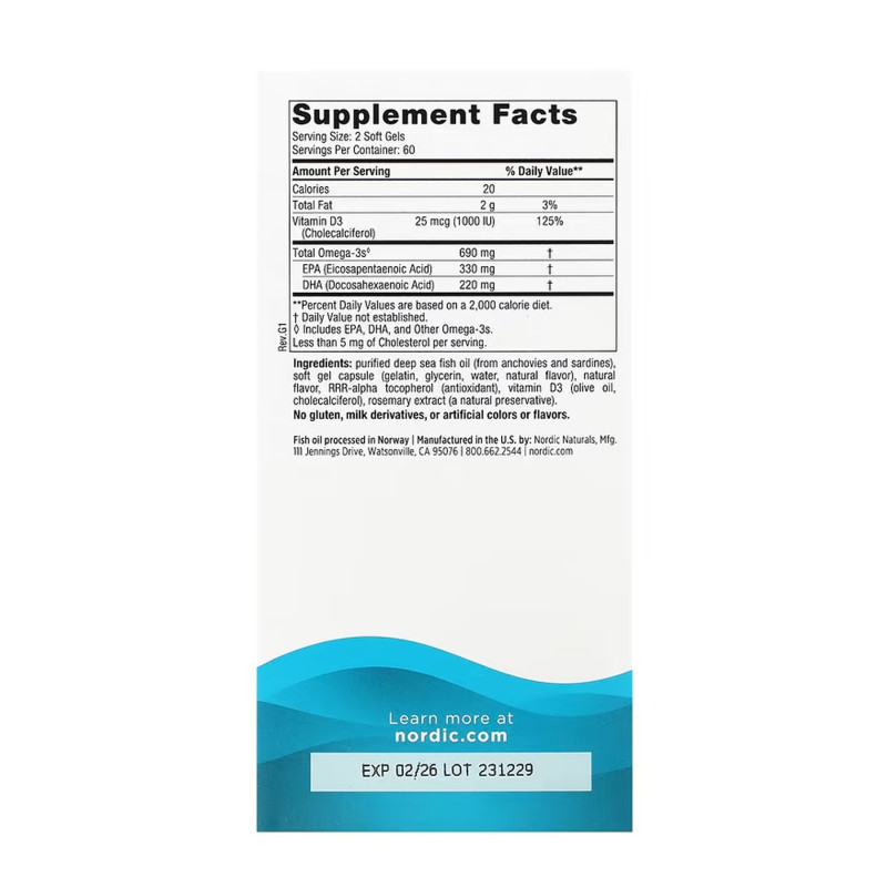 Omega-3D - 120 softgels