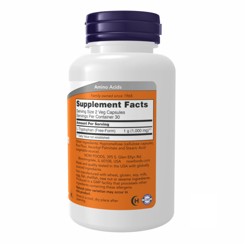 L-Tryptophan 500mg - 60 vcaps