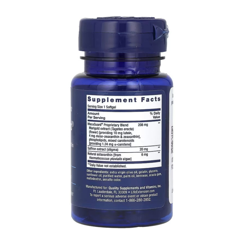 MacuGuard® Ocular Support with Saffron & Astaxanthin - 60 softgels
