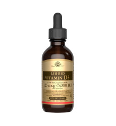 Liquid Vitamin D3 (Cholecalciferol) 125 mcg (5,000 IU) - 59ml Natural Orange