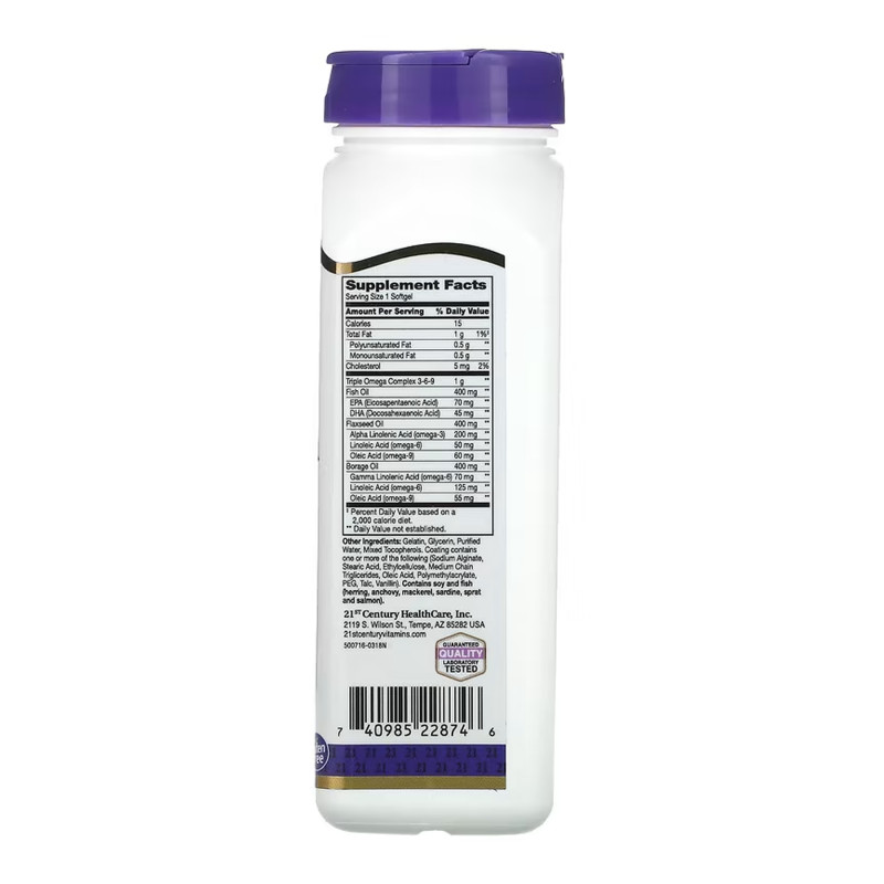 Triple Omega Complex Enteric Coated - 90 softgels