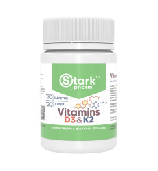 Vitamin D3 & K2 - 120 tabs