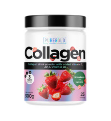 Collagen - 300g Strawberry ith Strawberry pieces