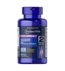 7 Day Formula Joint Soother® Glucosamine Chondroitin MSM & Boswellia - 60 caps (Пошкоджена банка)