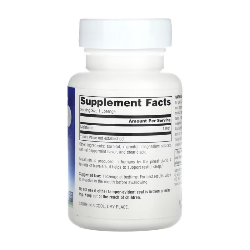 Sleep Science® Melatonin 1mg Peppermint - 100 lozenges
