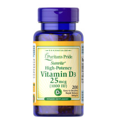 Vitamin D3 25mcg 1000IU - 200softgels