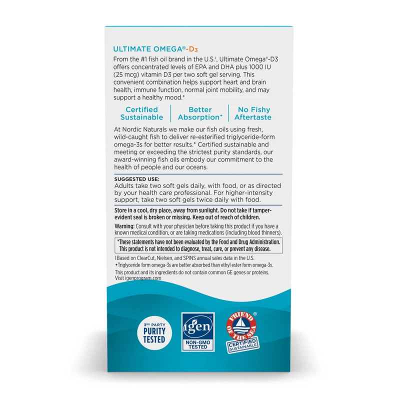 Ultimate Omega-D3 - 120 softgels