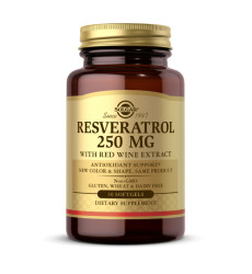 Resveratrol 250mg with Red Wine Extract - 30 softgels