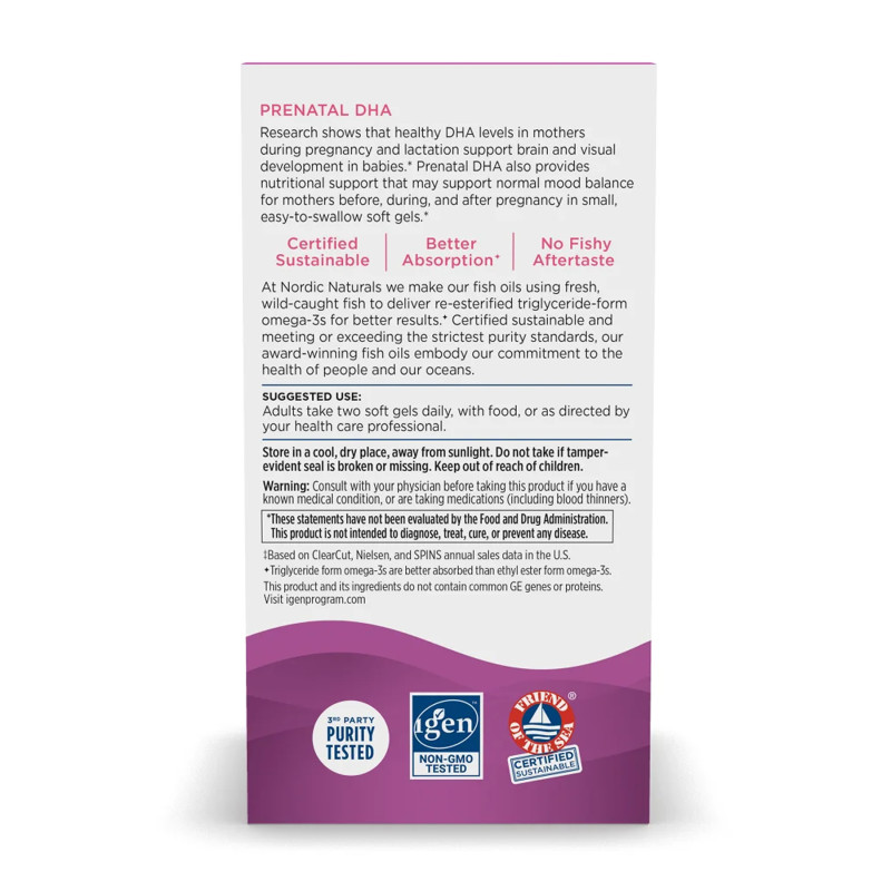 Prenatal DHA - 90 softgels Unflavored