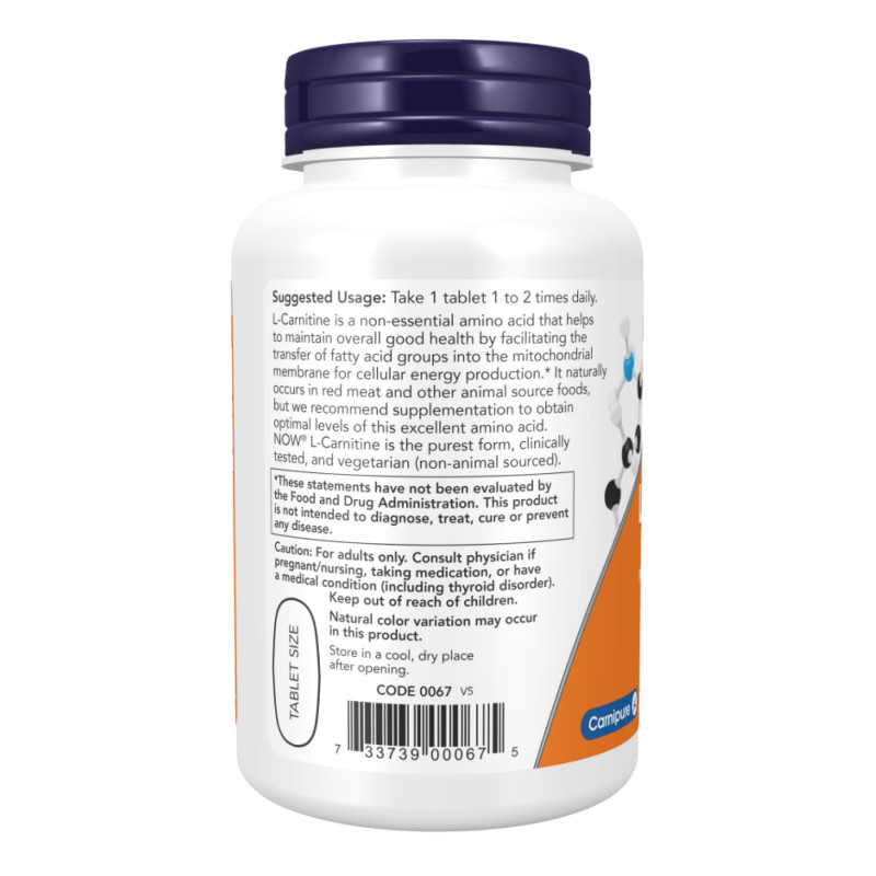 L-Carnitine 1000mg - 100 tabs
