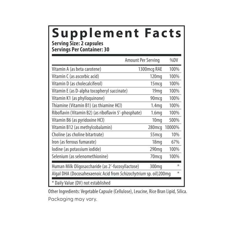 Postnatal Multivitamin Essentials with DHA - 60 caps