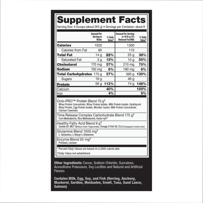 Muscle Juice Revolution 2600 - 2120g Chocolate Creme