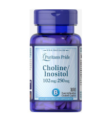 Choline Bitartate Inositol 102mg/250mg - 100 caps