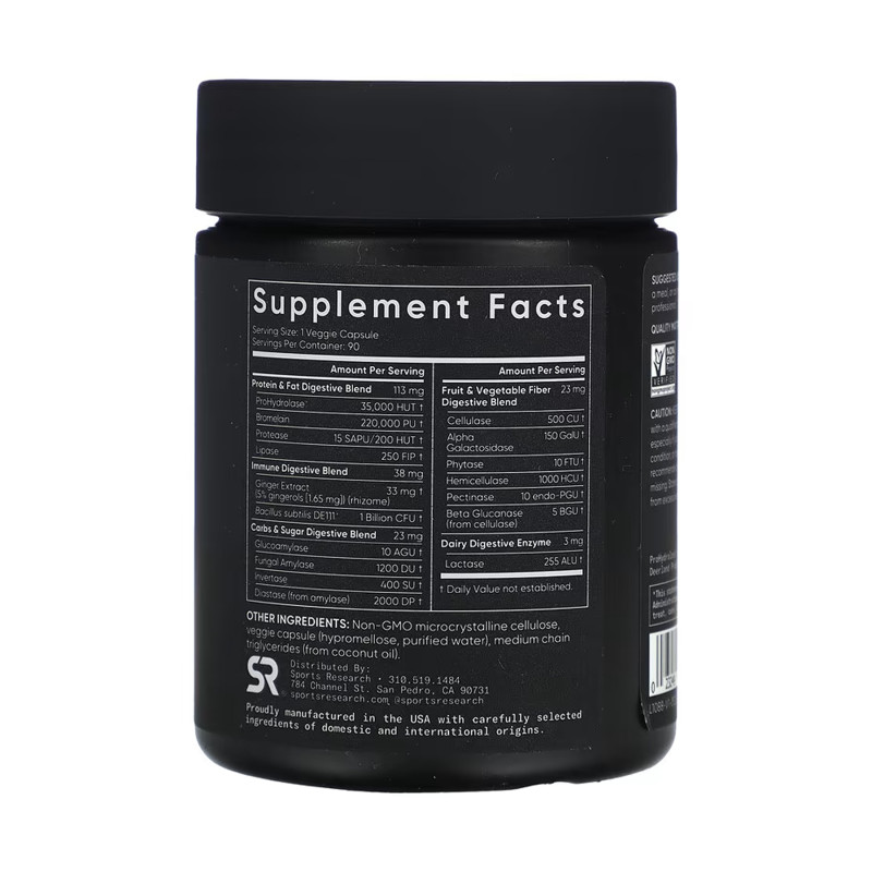 Digestive Enzymes + Probiotic - 90 veggie capsules
