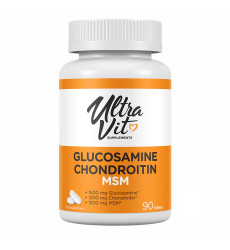 Ultravit Glucosamine Chondroitin MSM - 90 tabs (Пошкоджена банка)