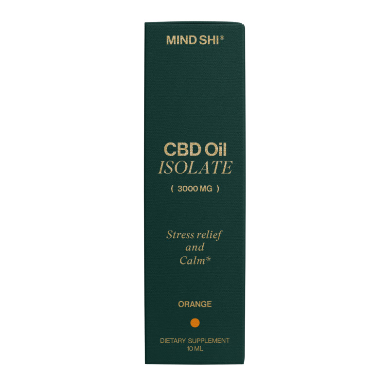CBD Oil Isolate 3000 mg Orange - 10 ml (Пошкоджена банка)