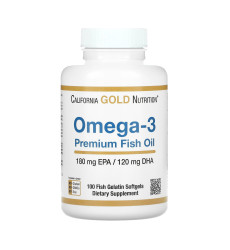 Omega-3 Premium Fish Oil 180mg - 100 softgels